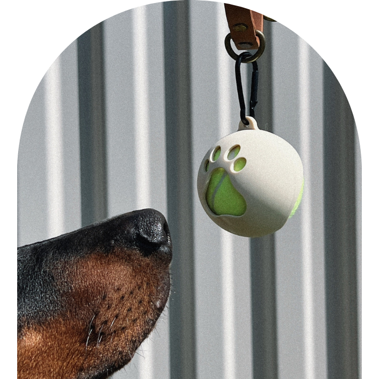 ❂ Silicone Ball Holder in Oatmeal ❂